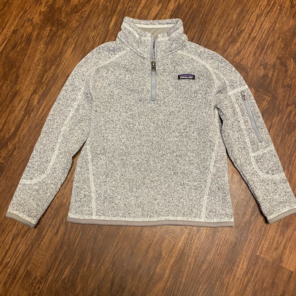 Patagonia Kids Gray Fleece Pullover